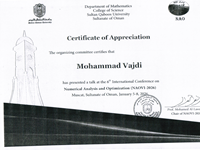 An ANN-NSGA-II Framework for Multi-Objective Performance Optimization of a Hybrid Solar-Geothermal Organic Rankine Cycle, Mohsen Naderi, M.Vajdi, 6th international conference on Numerical Analysis and Optimization